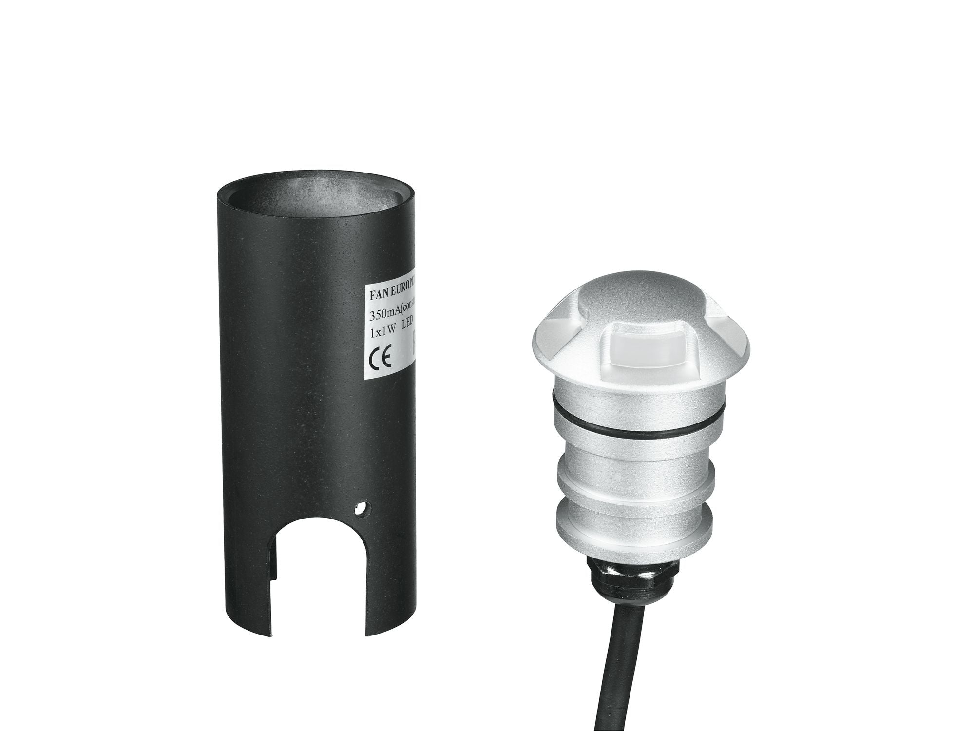 Spot de exterior, calpestabil, IP67, încastrat, aliaj de zinc, LED integrat, lumină naturală/caldă, 2W, 170LM, tensiune 24V STEP
